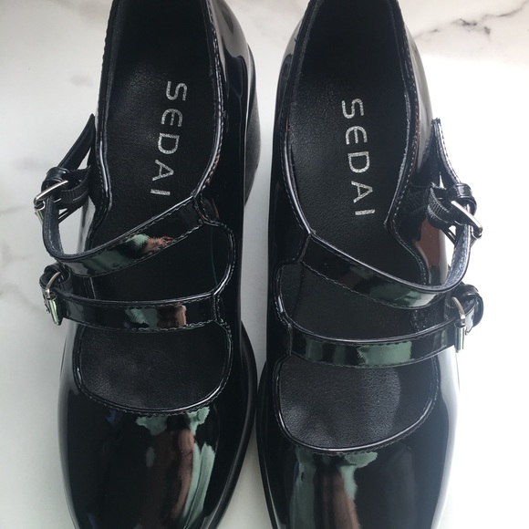 new mary jane leather black shoes - Picture 3 of 4